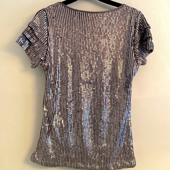 Silver sequin top - Picture 2 of 4